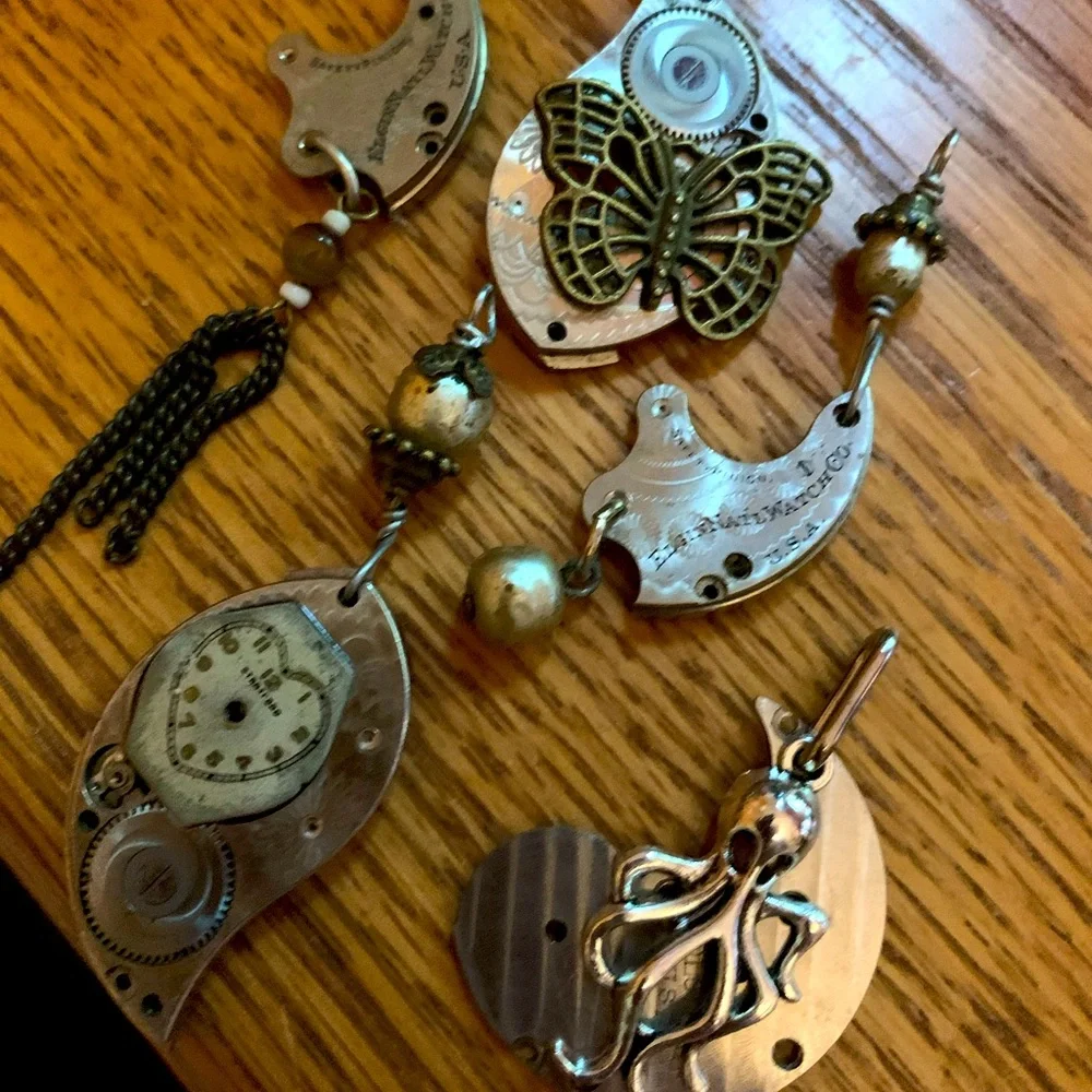 Butterfly series Unique Upcycle Recycle Jewelry one of a kind posting soon - Picture 4 of 15